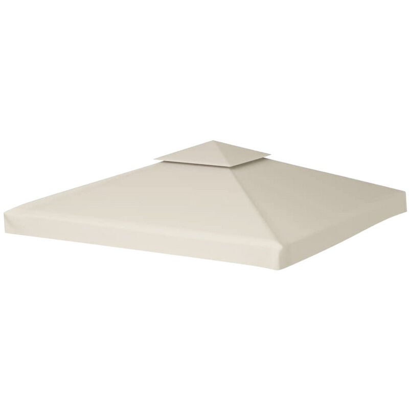 Toit de pavillon de rechange Bâche de toit de rechangeProtection solaire Housse de rechange 3x3M Beige - Swanew