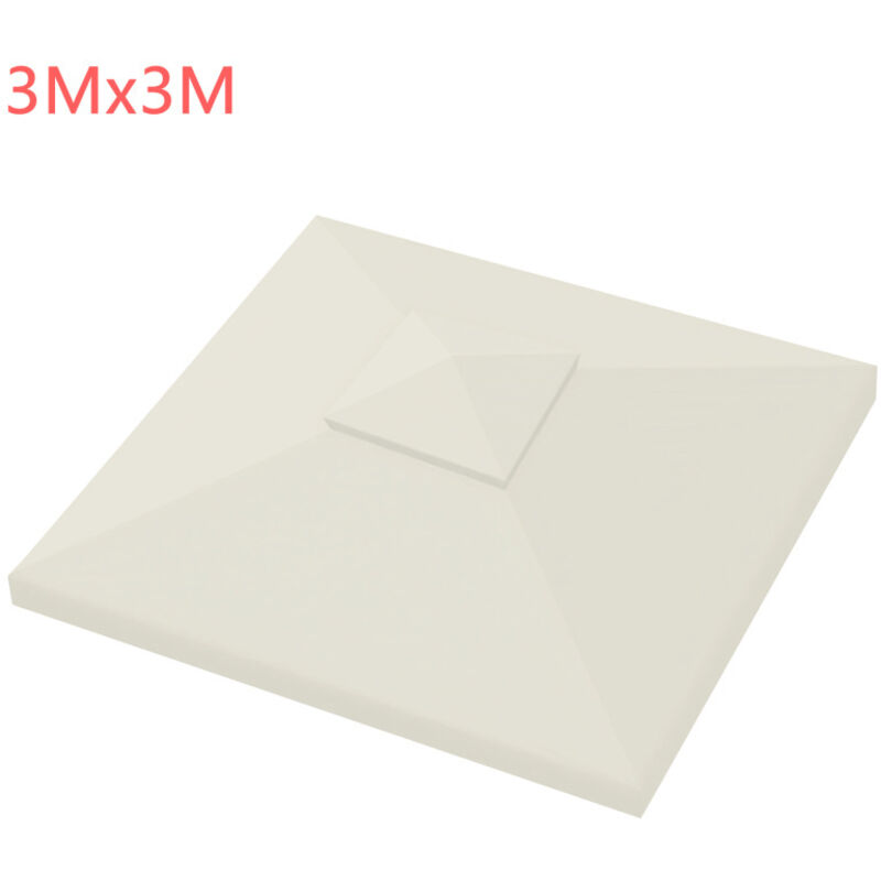 Toit de remplacement pavillon bâche de toit bâche de remplacement pavillon 3x3M Beige - Swanew