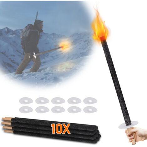 SWANEW Torcia da giardino. lampada a olio per esterni. confezione da 10. 42cm.45min
