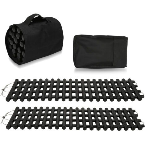SWANEW Traction TrackTraction Track 2pcs aiuto all'avviamento Tappetini Antiscivolo Auto Inverno Grip Traction Boards Neve Recupero Tracce