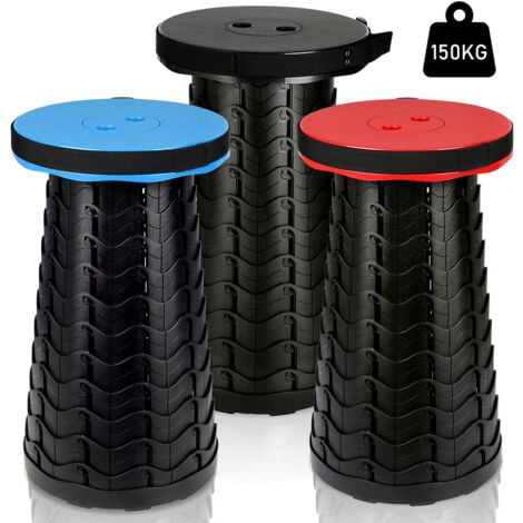 RANDACO SWANEW Tragbarer Klappstuhl Kompakt Leichte Teleskop 150kg Outdoor Klapphocker Tragbar.Blau
