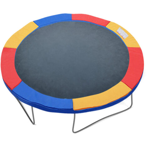 SWANEW Trampoline bord couvre trampoline ressort housse de protection latérale ø244cm Coloré