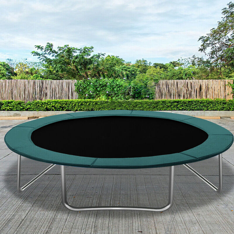 Swanew - Coussin de sécurité de trampoline de remplacement, Rechange amovible,résistant aux rayons UV,anti-déchirure, Vert,diamètre 426cm