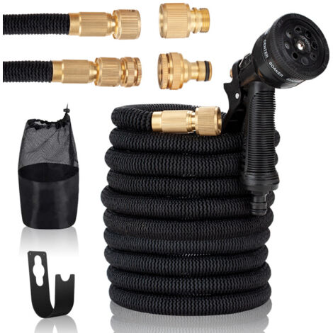 SWANEW Tubo da giardino in ottone in ottone tubo flessibile flessibile estendibile 7.5 m