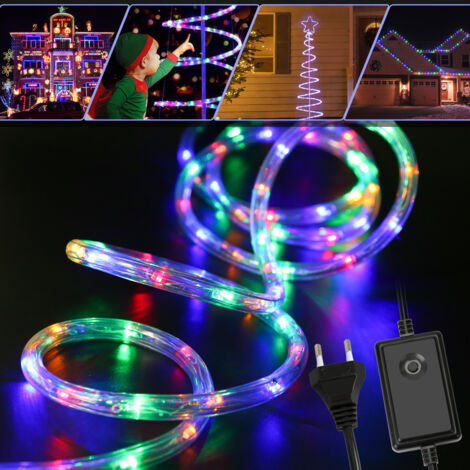 SWANEW Tubo luminoso a LED multicolore per esterni Catena luminosa impermeabile Decor 40M RGB