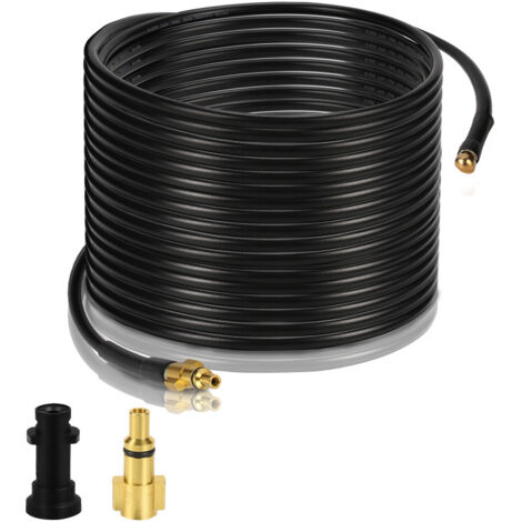 SWANEW Tubo per idropulitrice Tubo flessibile nero per sblocco Pulizia 20m