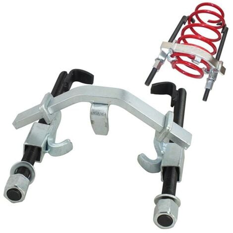 SWANEW Universal Federspanner 3-tlg bis 1500kg / 1,5t Federn f. Tieferlegung KFZ Spanner Werkzeug