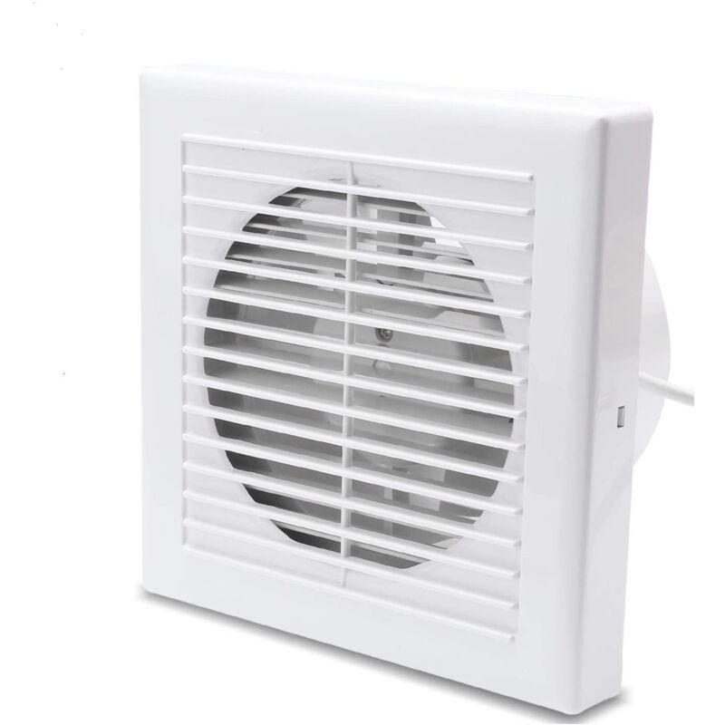 Ventilateur de salle de bain Silencieux 150mm Avec chicane de retour Ventilateur mural 15cm - Swanew