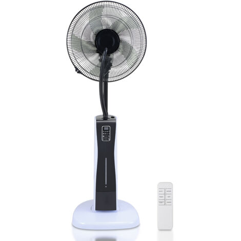SWANEW Ventilatore Ventilatore a piantana con telecomando e display a LED - Timer. oscillazione silenziosa a 80 gradi - 75 Watt