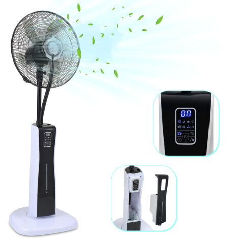 SWANEW Ventilatore Ventilatore fendinebbia a colonna 75W - 2 in 1 combo - Nero