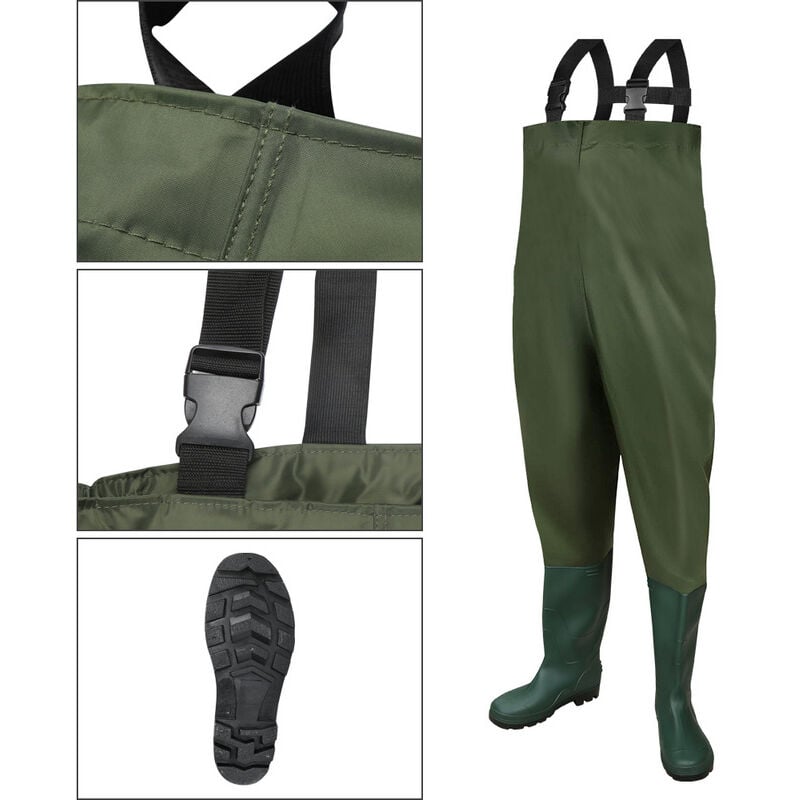 Swanew - Waders Pantalon durable Pantalon de pêcheur Pantalon de pêcheur Gr inondation 46/47