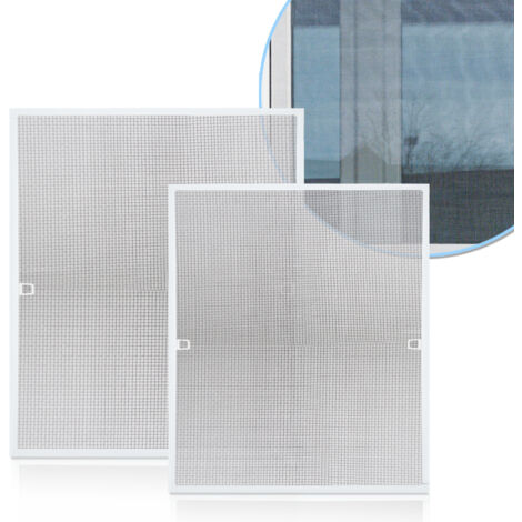 SWANEW Zanzariera finestra telaio in alluminio zanzariera impermeabile protezione UV per finestre - 120x140CM