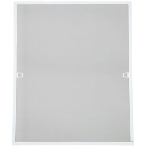 SWANEW Zanzariera in alluminio per finestre zanzariera in garza protezione UV zanzariera impermeabile telaio 100x120CM Bianco