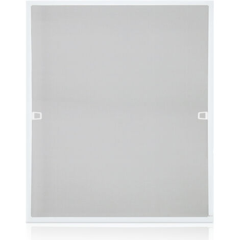 SWANEW Zanzariera in alluminio per finestre zanzariera in garza protezione UV zanzariera impermeabile telaio 120x140CM Bianco