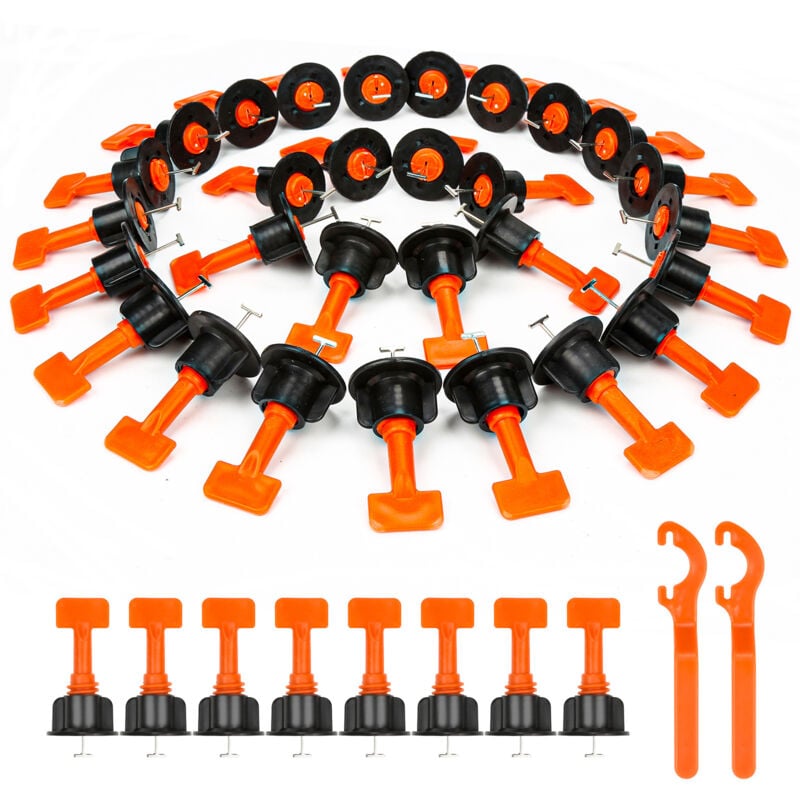 Système de Nivellement de Carrelage 220x Kit de Nivellement de Carrelage, Niveleurs de Carreaux Réutilisables Système de pour Outils Construction