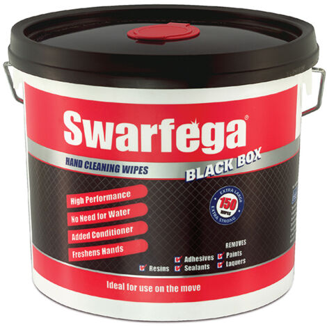 Swarfega® Black Box® Heavy-Duty Trade Hand Wipes (150) SWASBB150W