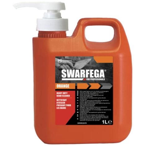 Swarfega SOR1LMP Orange Hand Cleaner Pump Bottle 1 litre SWASOR1LMP