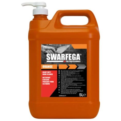 Swarfega SOR5LMP Orange Hand Cleaner Pump Bottle 5 litre SWASOR5LMP