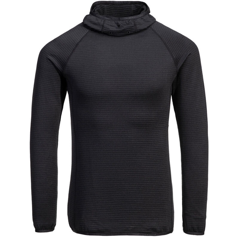 sweat à capuche polaire gaufrée - taille l - noir - portwest