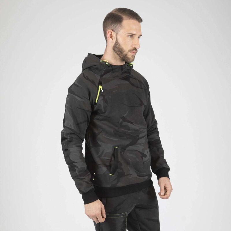 Sweat à capuche - NORTH WAYS - Alca 1229 Camo / Gris T.XL