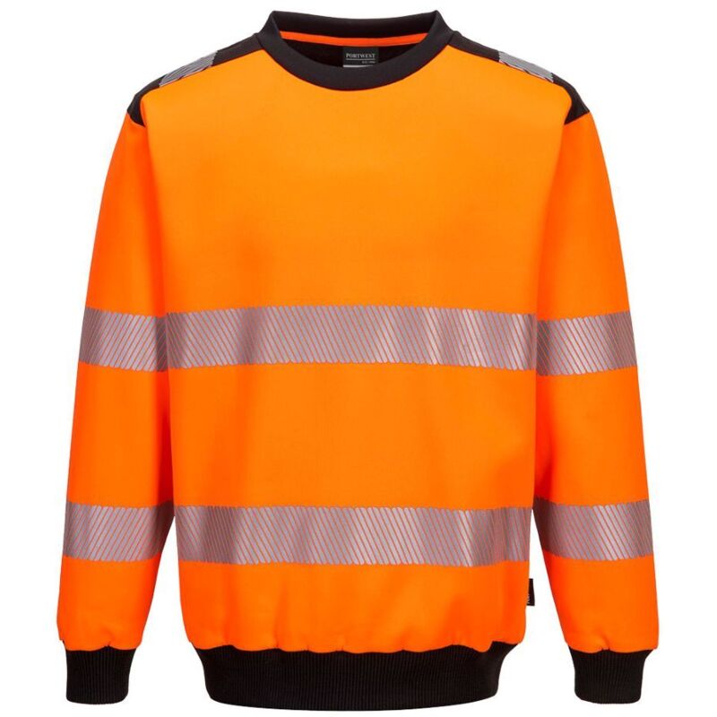 Sweat à col rond PW3 haute-visibilité Orange/Noir M Sweat à col rond PW3 haute-visibilité Orange/Noir M