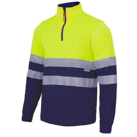 Sweat-shirt de travail Velilla 305701 - M - Gris / Jaune - Gris / Jaune