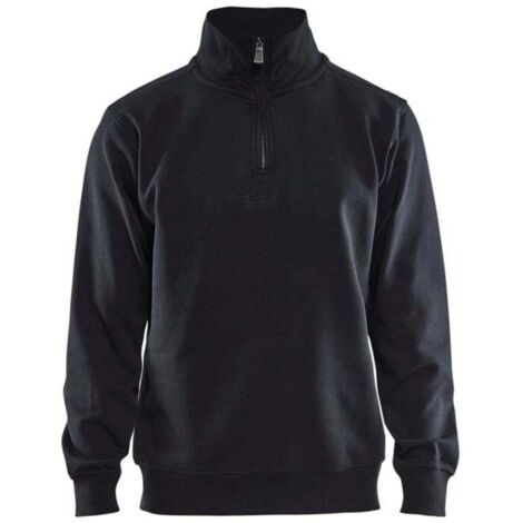 Sweat de travail col camionneur Blaklader Noir XL