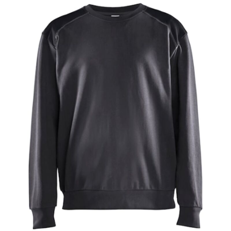 Blaklader Arbeits-sweatshirt Rundhals 3580 - Mittelgrau/schwarz Xl