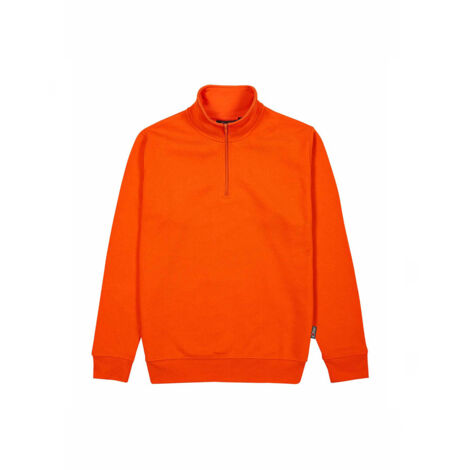 Sweat de travail demi-zippé TAUTRA - Orange M