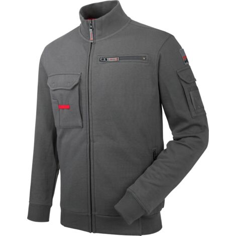 Sweat de travail Fullzip Dynamic+ Würth MODYF gris