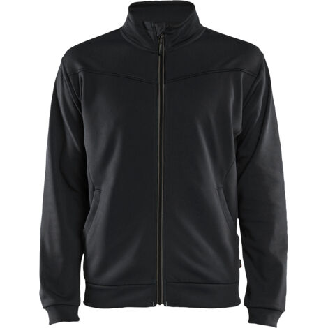 Sweat de travail zippé 3362 - Noir/Gris foncé XL