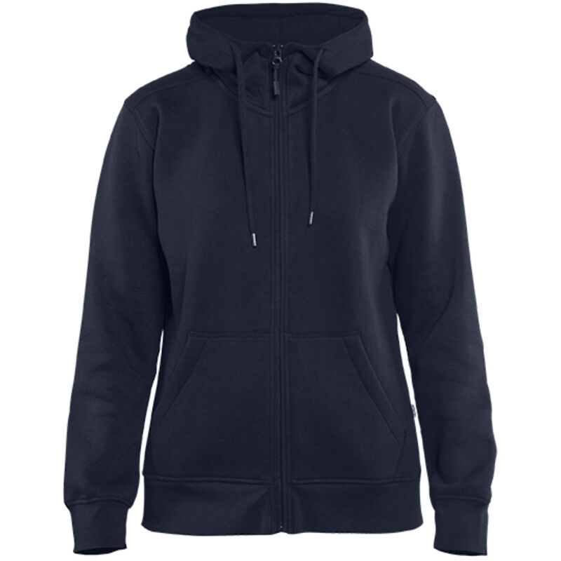 Felpa da lavoro con cappuccio e zip donna 3395 - Blu navy XL