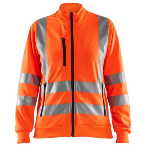 Sweat de travail zippé haute visibilité femme 3308 - Orange fluo XS