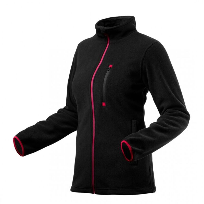Sweat-shirt polaire pour femme, noir, taille L