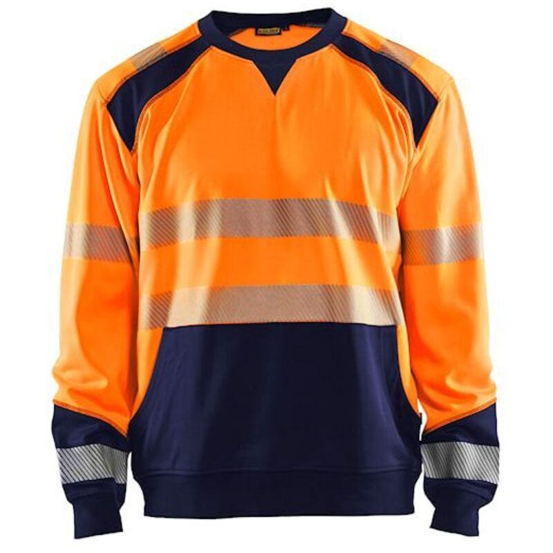 Sweat de travail haute visibilité 3541 - Orange fluo/Marine xxxl