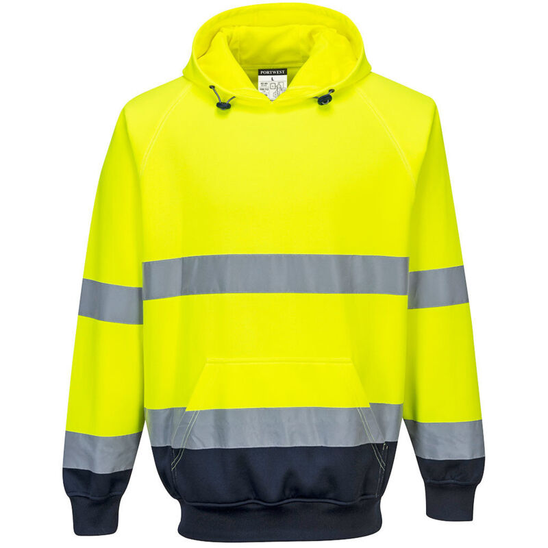 Kapuzensweatshirt Zweifarbig Farbe, Gelb/marine Größe Xxxl - Portwest