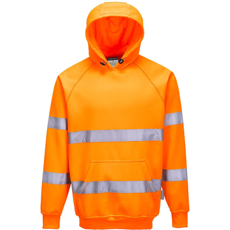 Sweatshirt Haute Visibilité à capuche couleur : Orange taille l Portwest