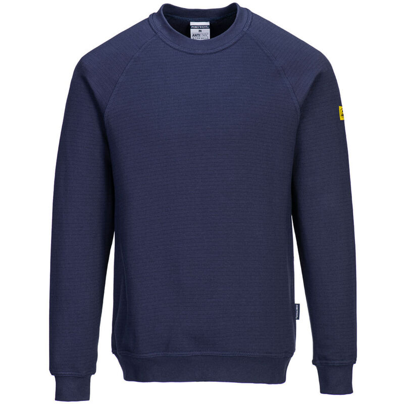 Sweat Shirt Anti Statique Esd Couleur : Marine Taille l Portwest Sweat Shirt Anti Statique Esd Couleur : Marine Taille l Portwest
