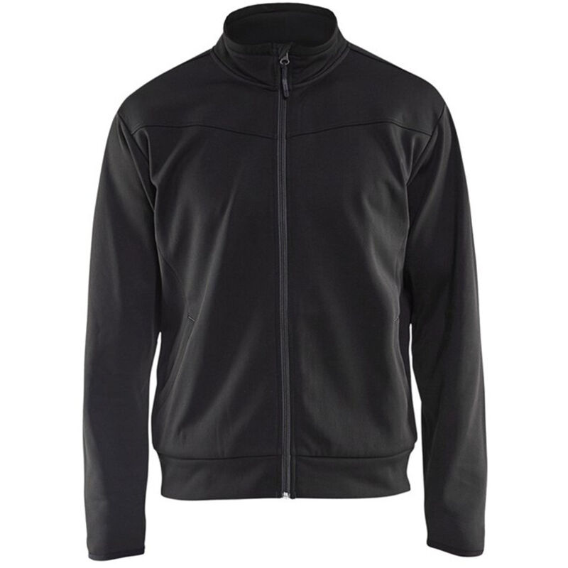 Sweat de travail zippé 3362 - Noir/Gris foncé l