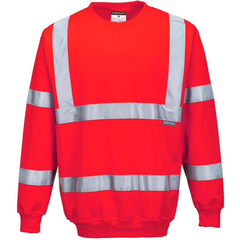 Sweatshirt Haute Visibilité couleur : Rouge taille l Portwest