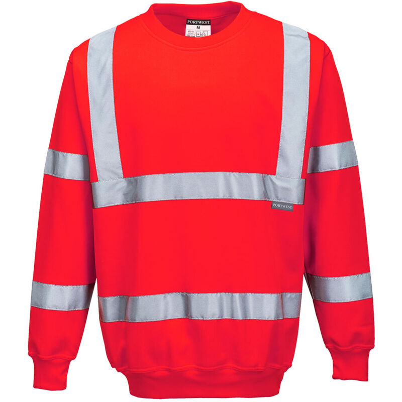 Sweat shirt Haute Visibilité Portwest Rouge l