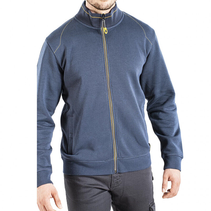 Sweat zippé FULLZIP bleu RICA LEWIS - Taille: 42