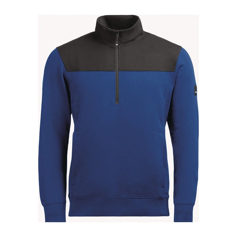 Image of Sweat zippé rob taille xxl bleu royal-noir FHB