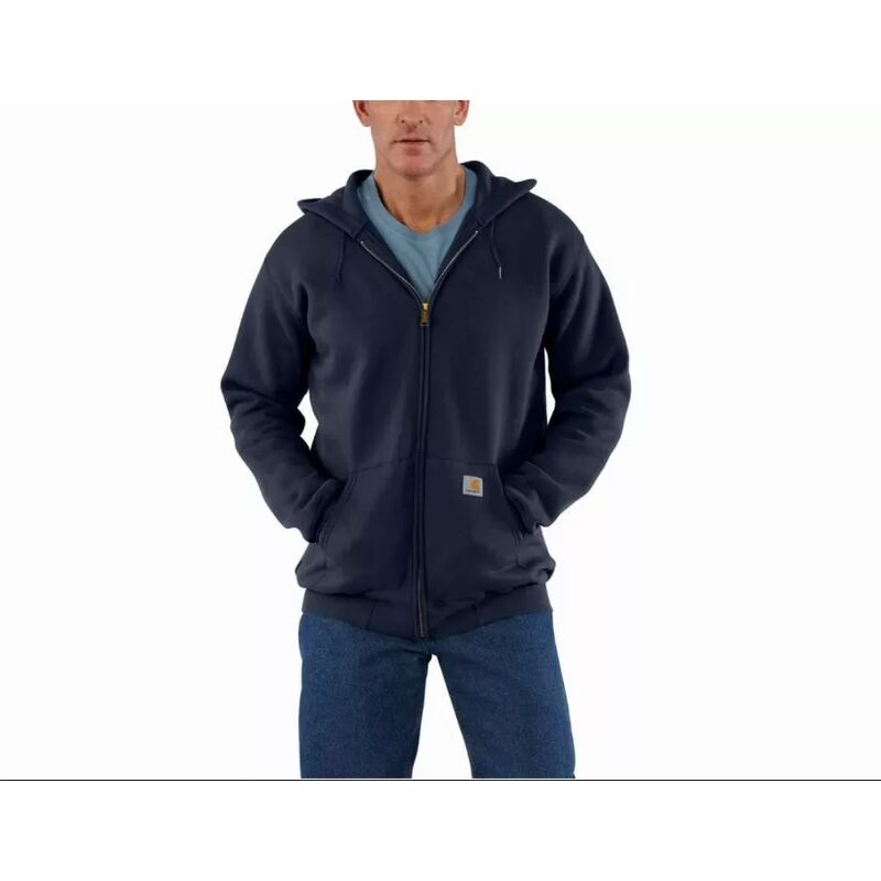 Sweatshirt Carhartt Zip Hooded Bleu Marine t.s