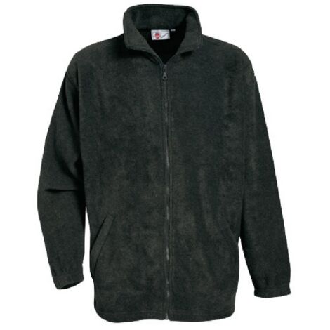 Sweatshirt de travail en polaire de différentes tailles avec fermeture éclair sur le devant de couleur bleue