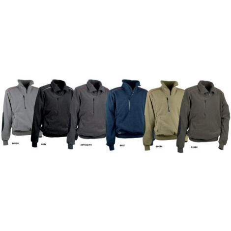Sweatshirt Fast Cofraece Fleece Workwear Anti-cold Pull Jacket Xl Noir