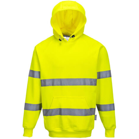Sweatshirt Haute Visibilité à capuche couleur : Jaune taille S - PORTWEST