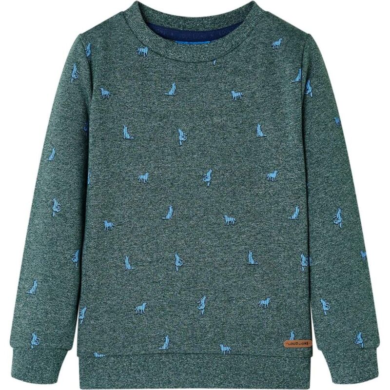 Sweatshirt pour enfants vert foncé mélange 104 Sweatshirt pour enfants vert foncé mélange 104