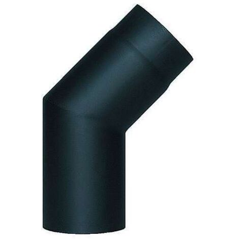 Sweden - Gomito 45° in acciaio nero Ø 15 cm, spessore 2 mm