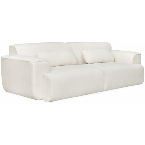 sweeek - 3-Sitzer Sofa Bouclé-Bezug
